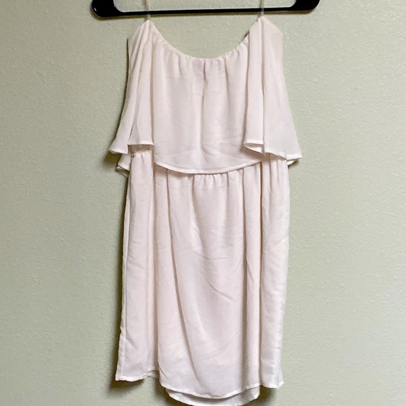 Coveted Strapless formal MIDI Dress Size L - Picture 2 of 5